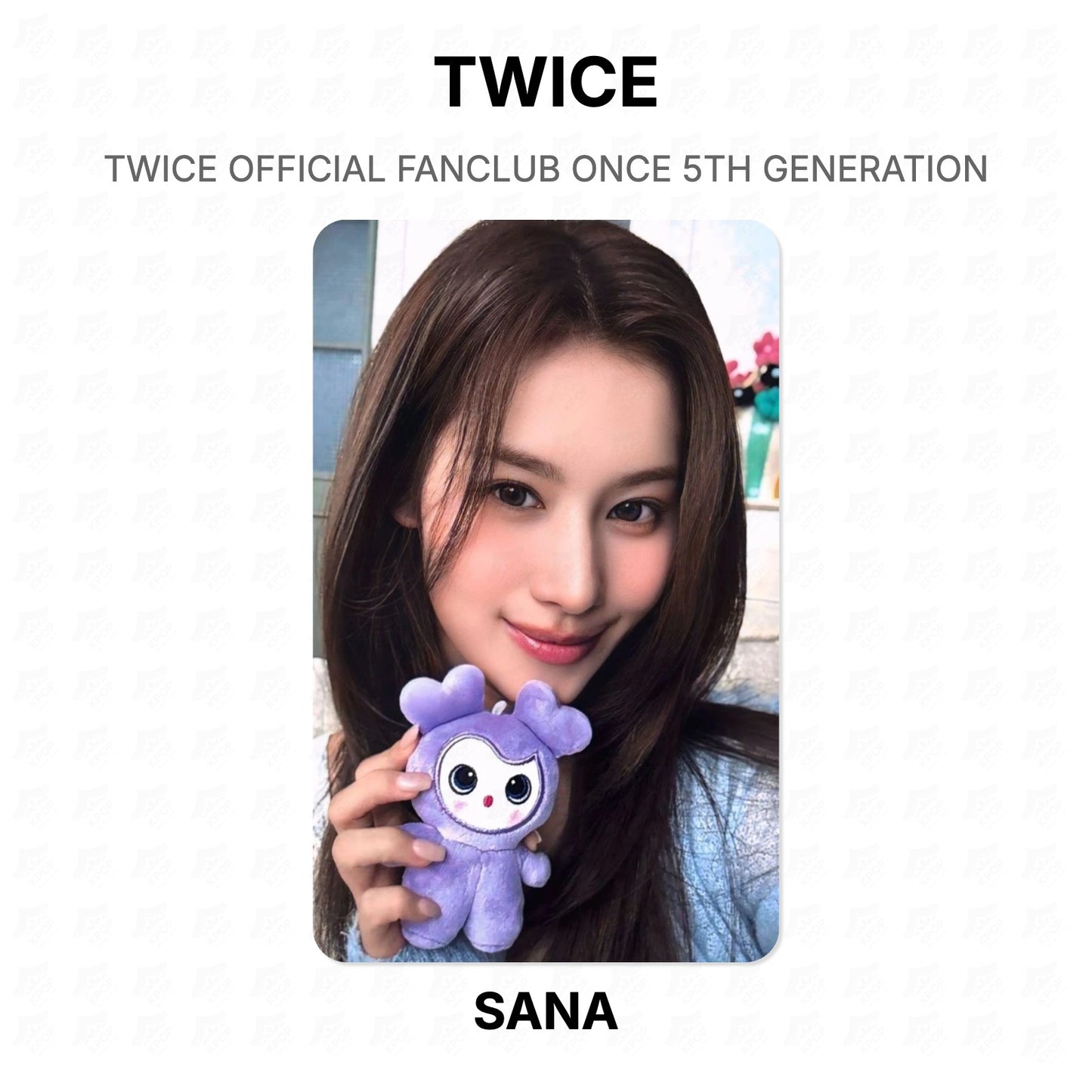TWICE OFFICIAL FANCLUB ONCE 5TH GENERATION Official Photocard