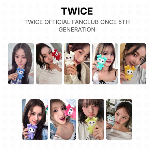 TWICE OFFICIAL FANCLUB ONCE 5TH GENERATION Official Photocard
