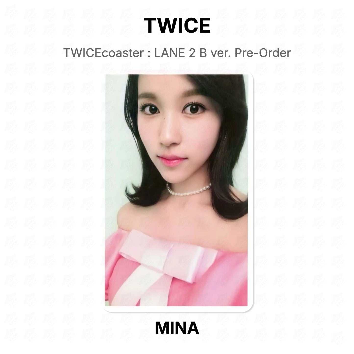 TWICE TWICEcoaster : LANE 2 B ver. Pre-Order Official Photocard