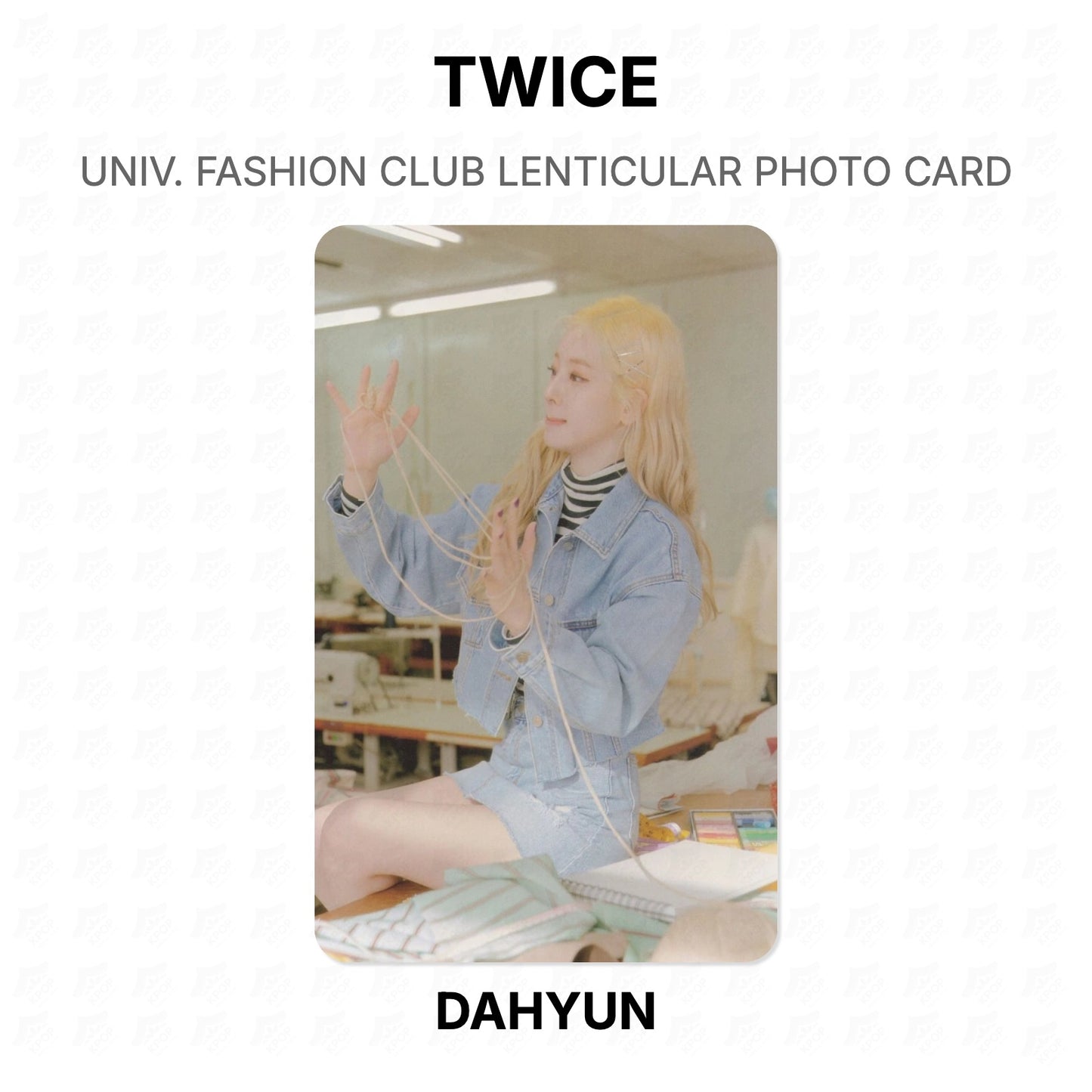 TWICE TWICE UNIV. FASHION CLUB LENTICULAR PHOTO CARD Official Photocard