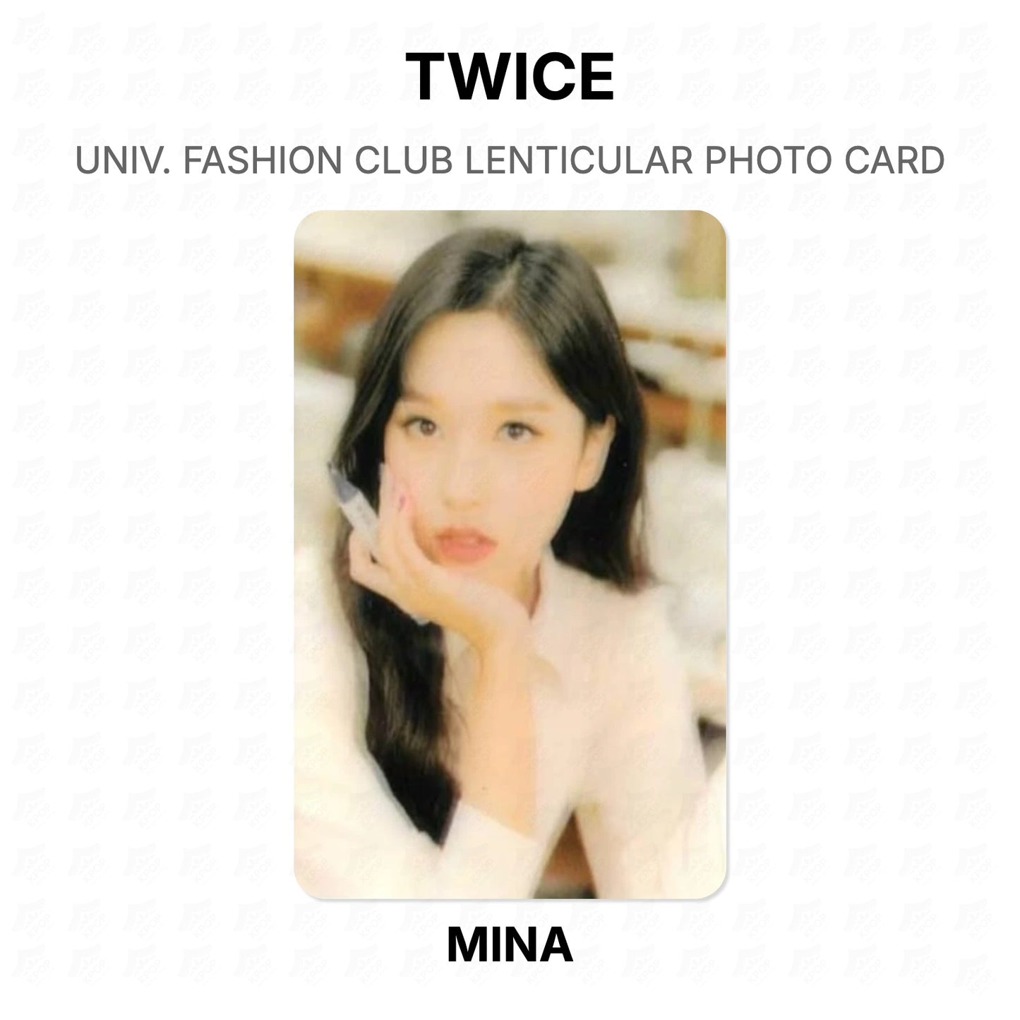 TWICE TWICE UNIV. FASHION CLUB LENTICULAR PHOTO CARD Official Photocard