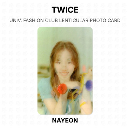 TWICE TWICE UNIV. FASHION CLUB LENTICULAR PHOTO CARD Official Photocard