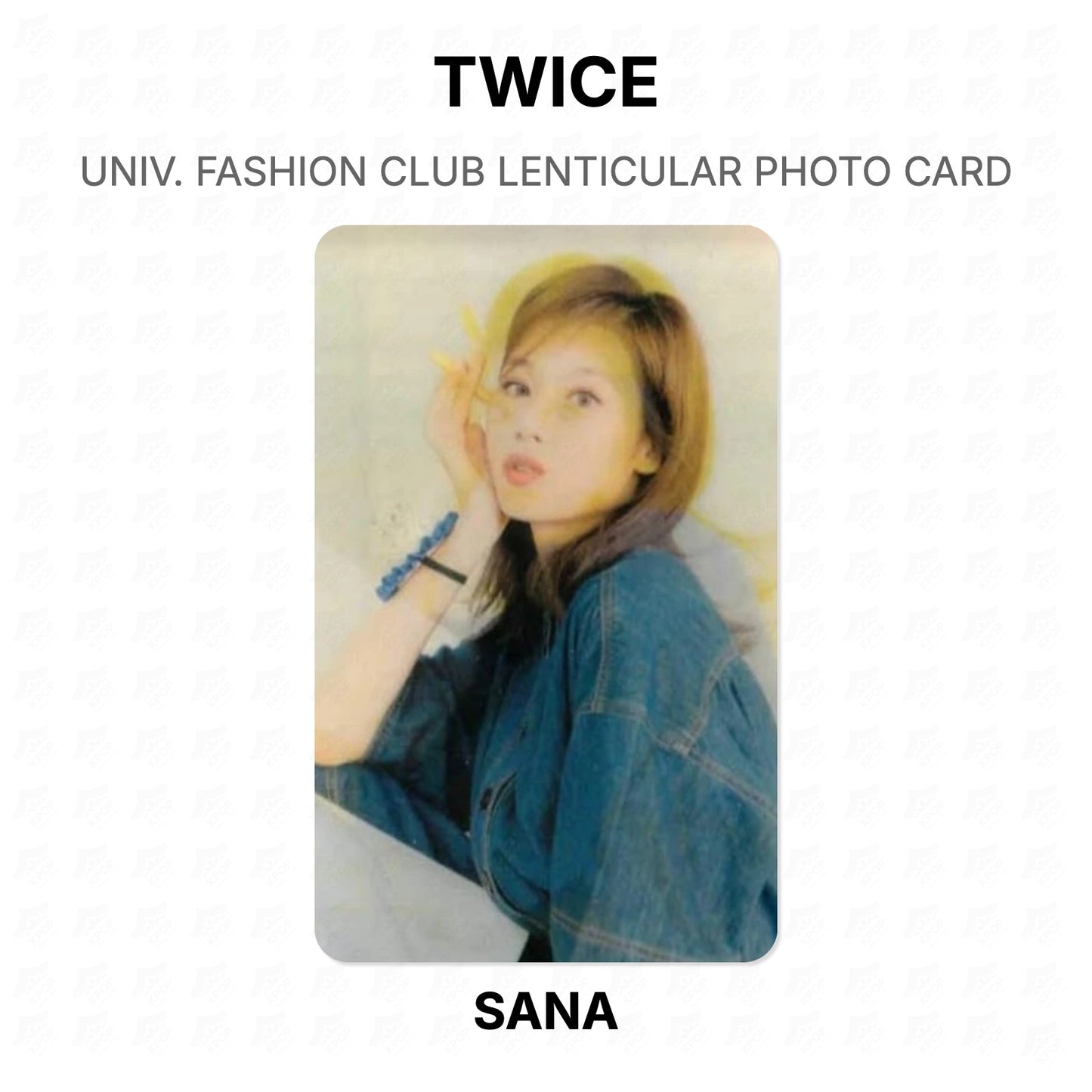 TWICE TWICE UNIV. FASHION CLUB LENTICULAR PHOTO CARD Official Photocard