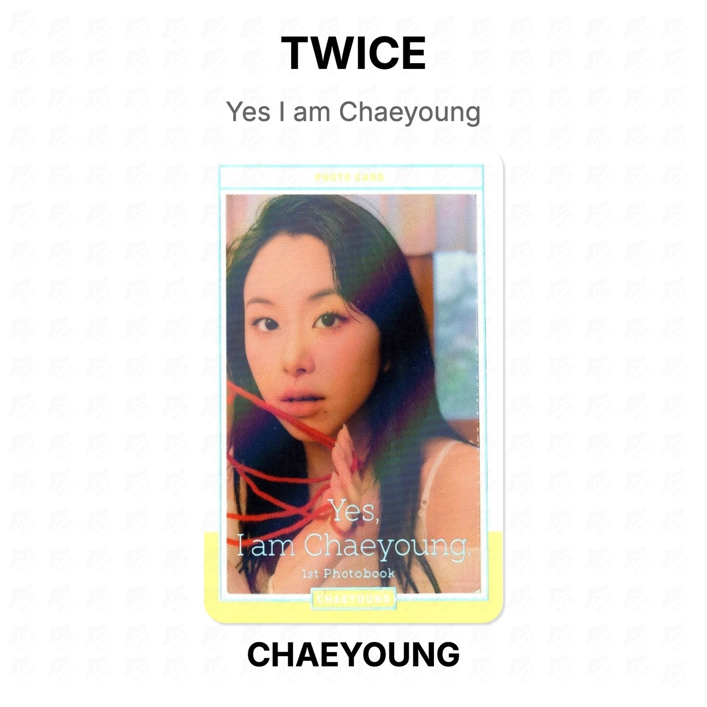 TWICE Yes I am Chaeyoung Official Photocard