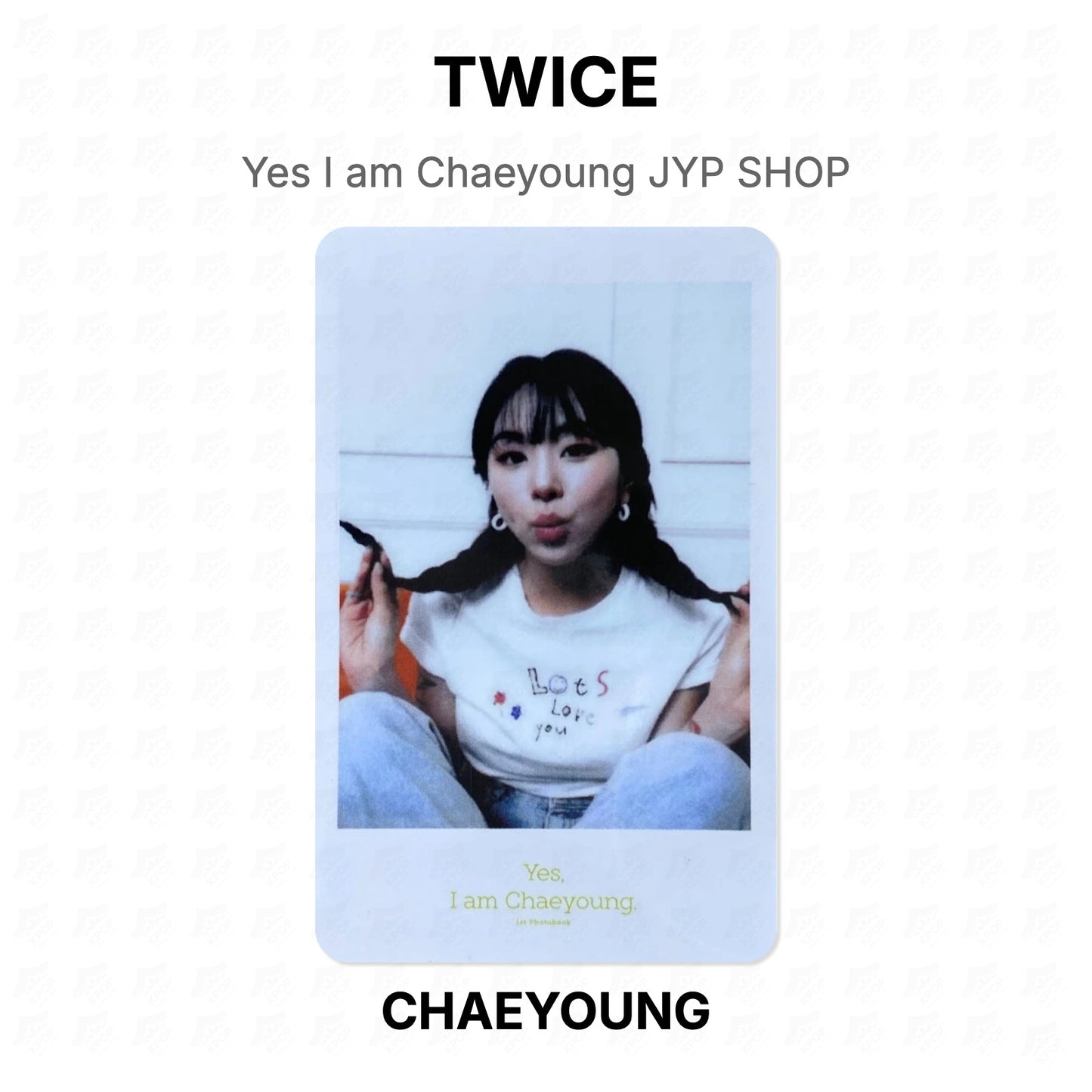 TWICE Yes I am Chaeyoung JYP SHOP Official Photocard