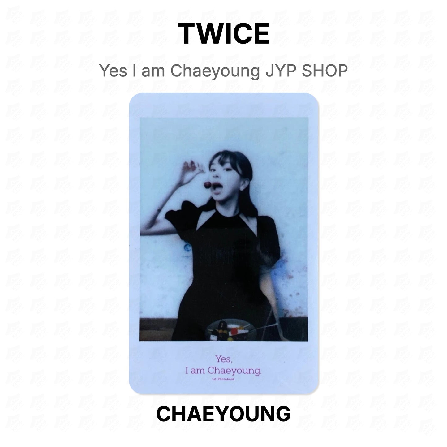 TWICE Yes I am Chaeyoung JYP SHOP Official Photocard
