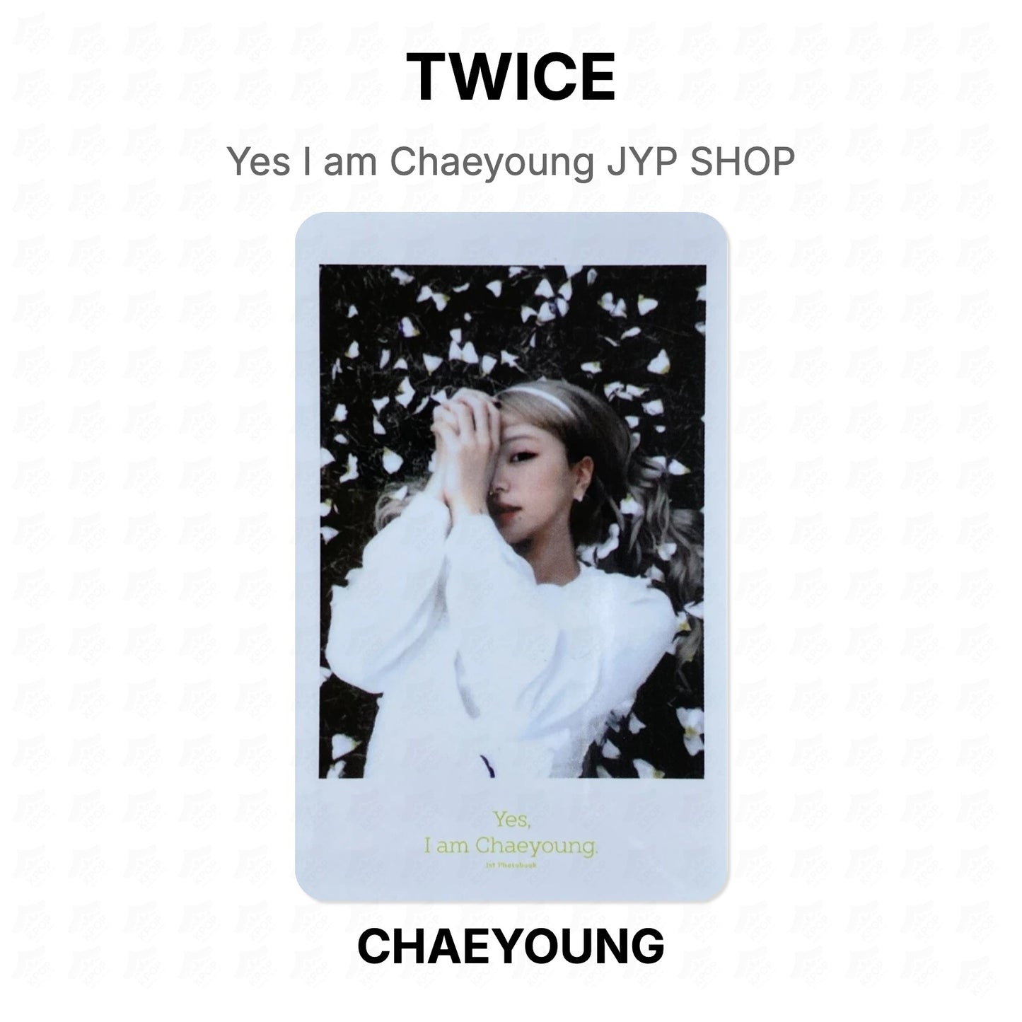 TWICE Yes I am Chaeyoung JYP SHOP Official Photocard