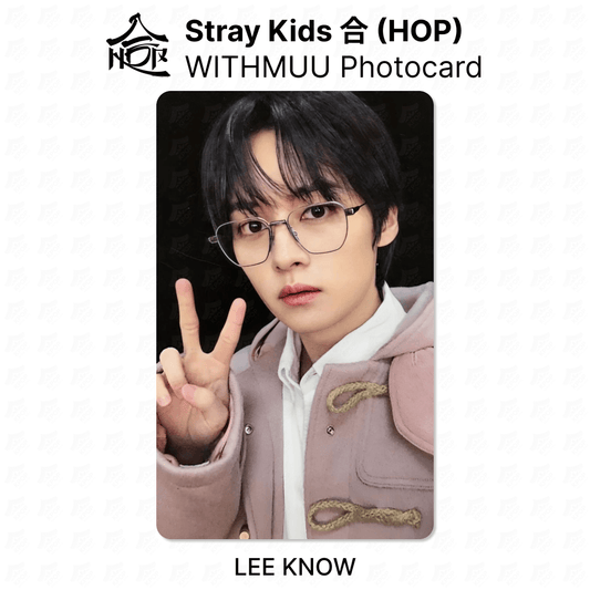 Stray Kids LEE KNOW Official Photocard - 合 HOP WITHMUU KPOP Collectible | KPOP SeoulCity